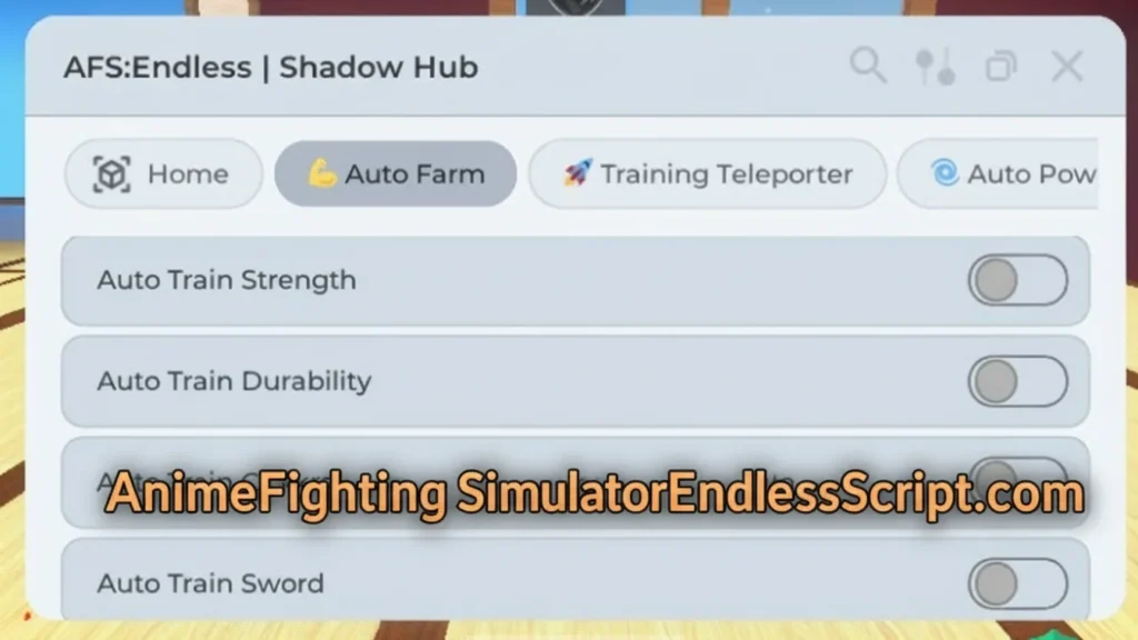 Shadow hub AFS:Endless script